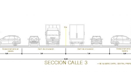 Sección calle 3